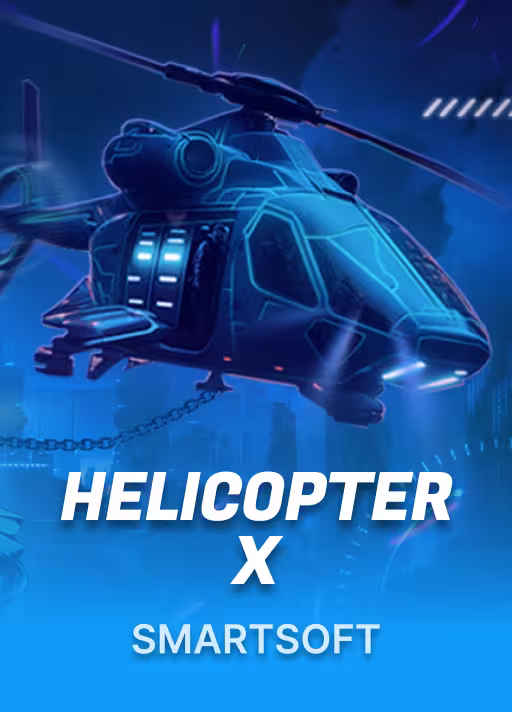 Helicopter X casino crash game icon by Smartsoft