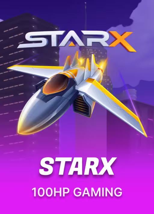 StarX casino crash game icon by 100HP Gaming