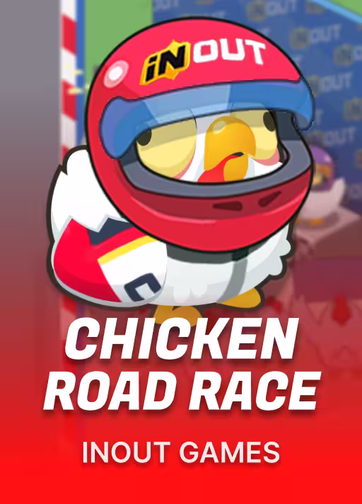 Chicken Road race casino crash game icon by InOut Games