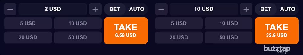 A screenshot of the in-game duel betting panel and controls for ScoreX by Onlyplay