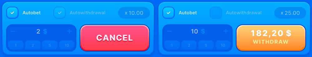 A screenshot of the in-game duel betting panel and player controls for Tropicana by 100HP Gaming