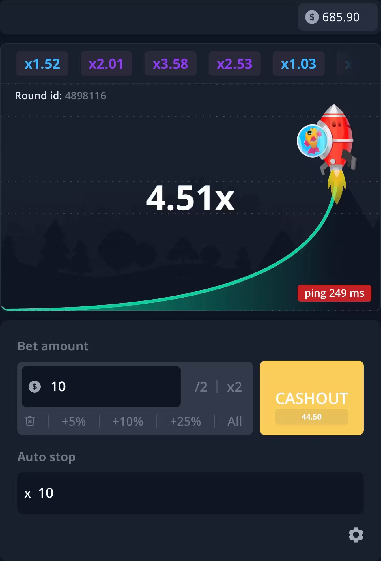 Crash InOut Games Mobile Gameplay