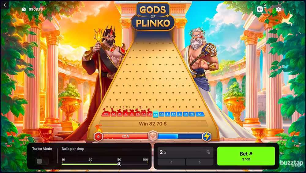 Gods of Plinko by 100HP Gaming