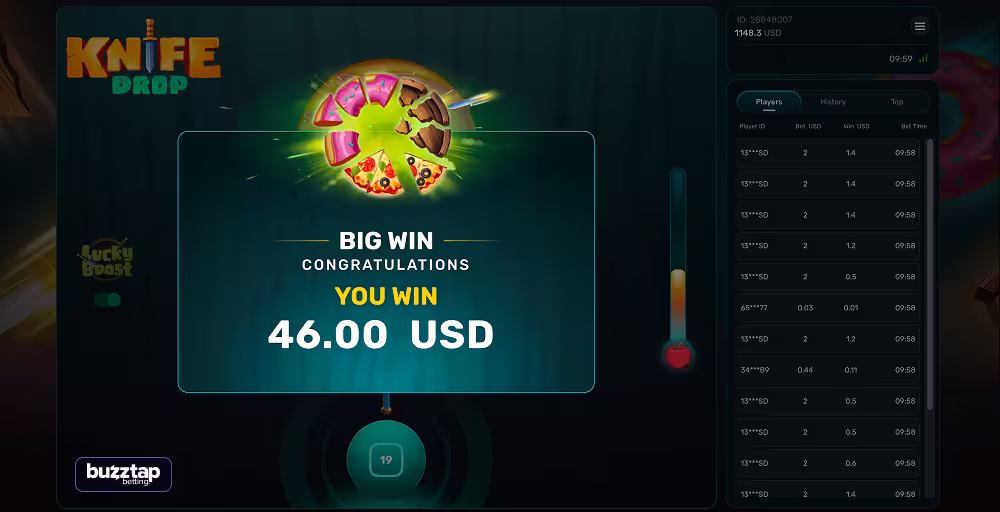 Knife Drop gameplay screenshot