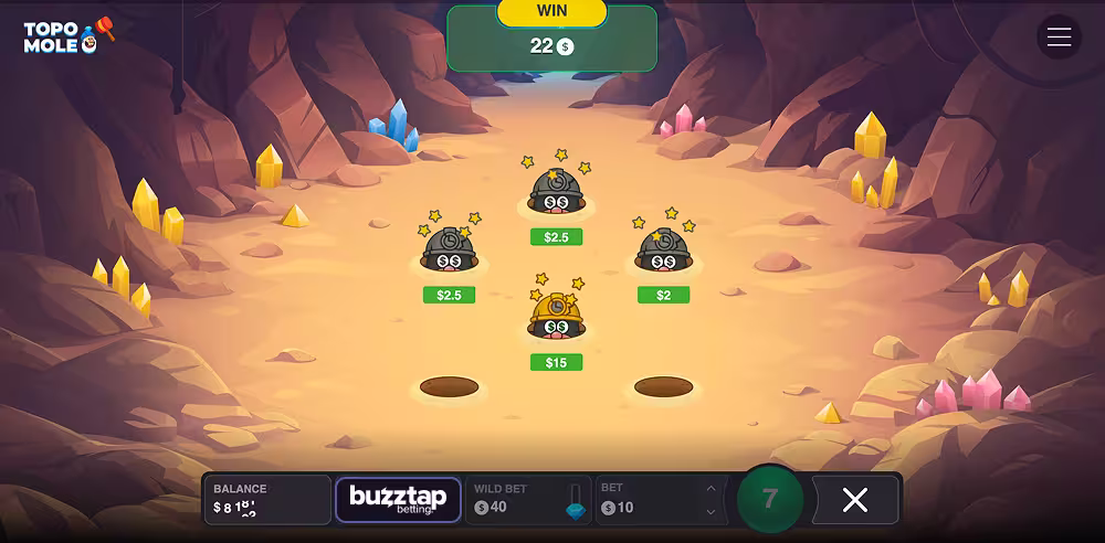 Gameplay screenshot of Topo Mole by InOut Games