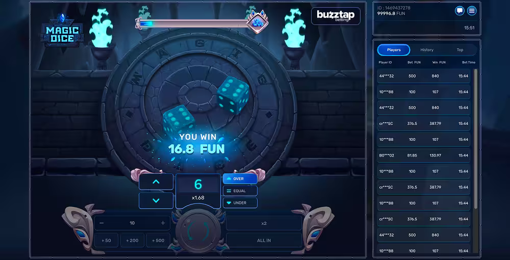 Magic Dice gameplay screenshot