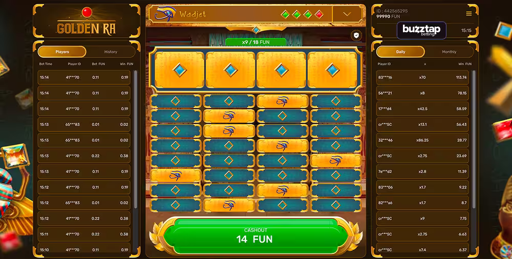 Golden Ra gameplay screenshot