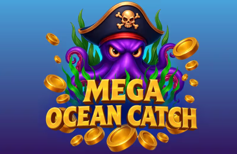 Mega Ocean Catch casino game logo