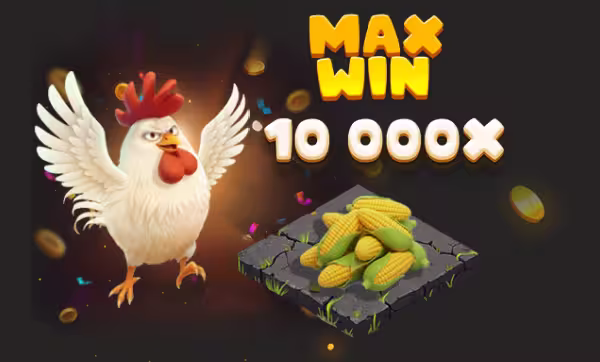 Chicken Ways max win graphic when achieving the win