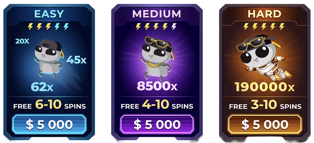 A screenshot of the in game bonus buy menu for Jumper 