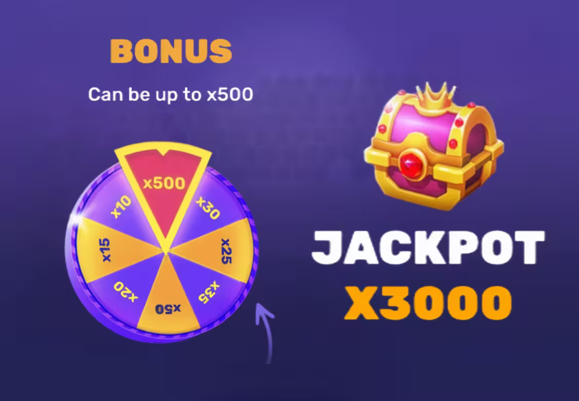 Tap Craze bonus wheel and jackpot prize images