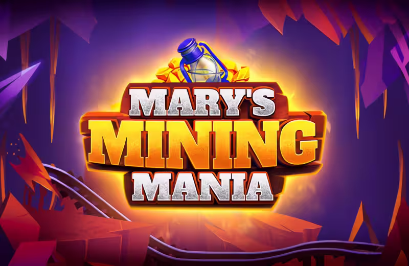 Mary's Mining Mania casino game logo