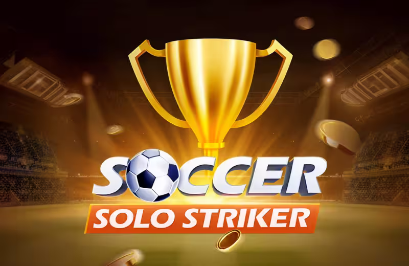Soccer Solo Striker casino game logo