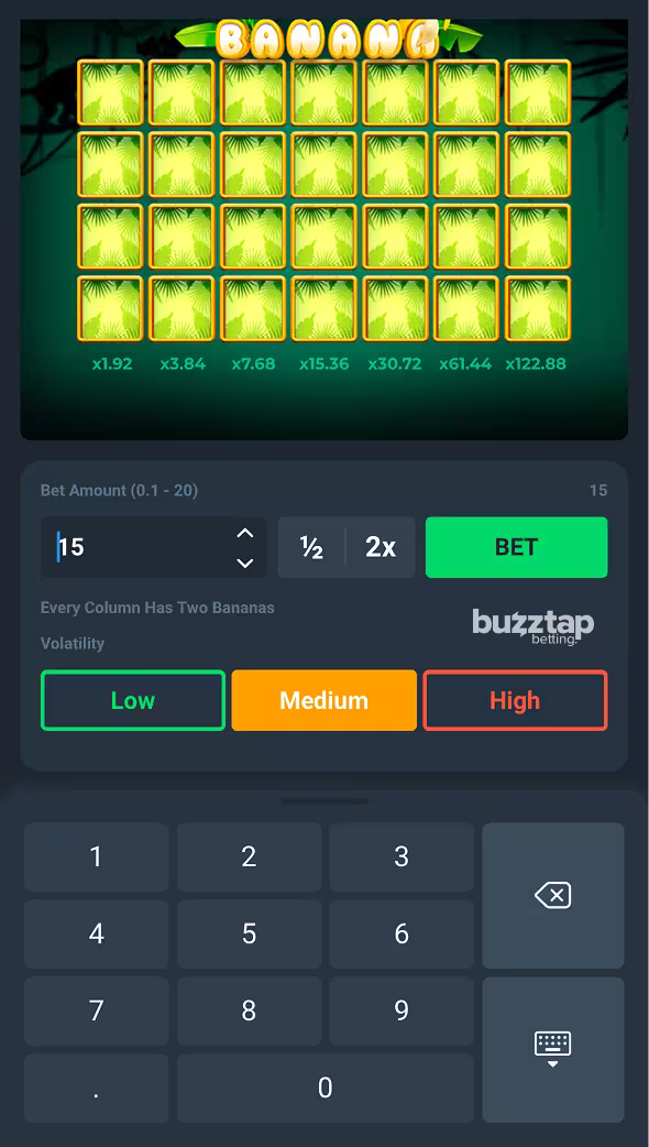 GoGo Banana PopOK Gamig mobile gameplay betting