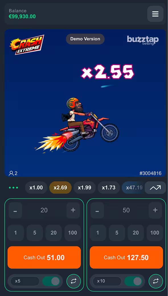 Crash Extreme mobile gameplay screenshot mid round