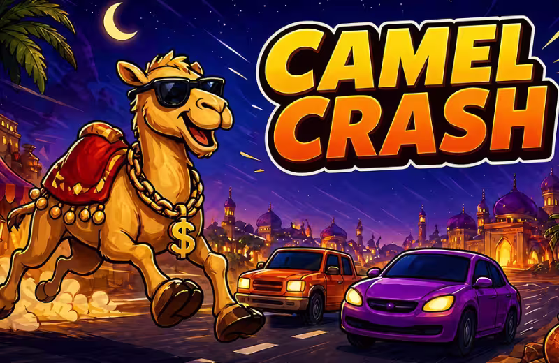 Camel Crash casino game logo