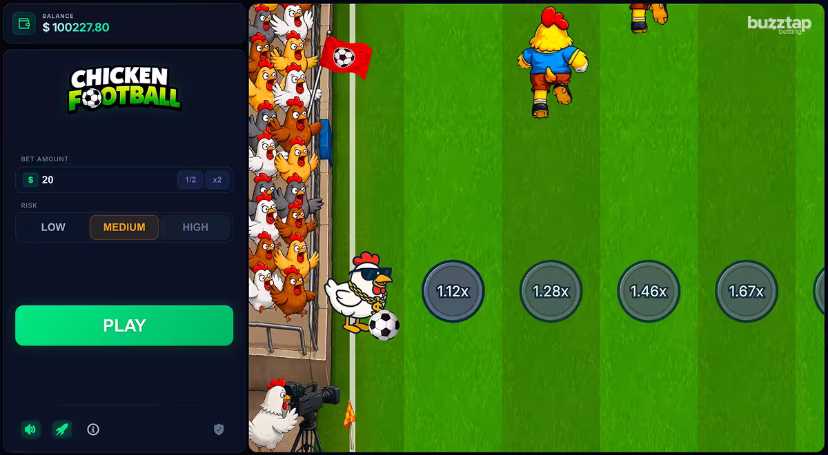 Gameplay screenshot of Chicken Football by Astriona on PC