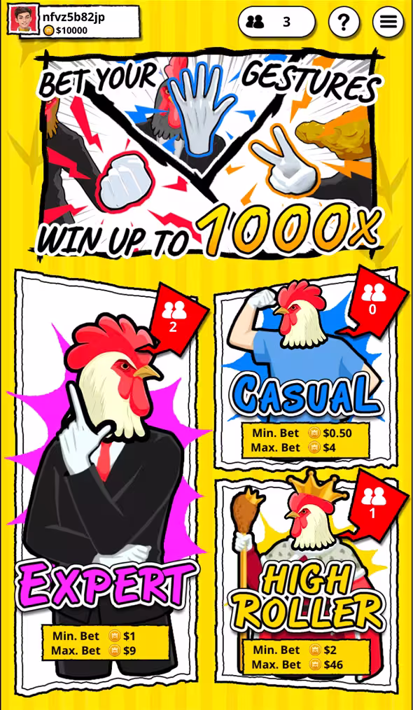 Toridama Rock Paper Scissors mobile gameplay screenshot