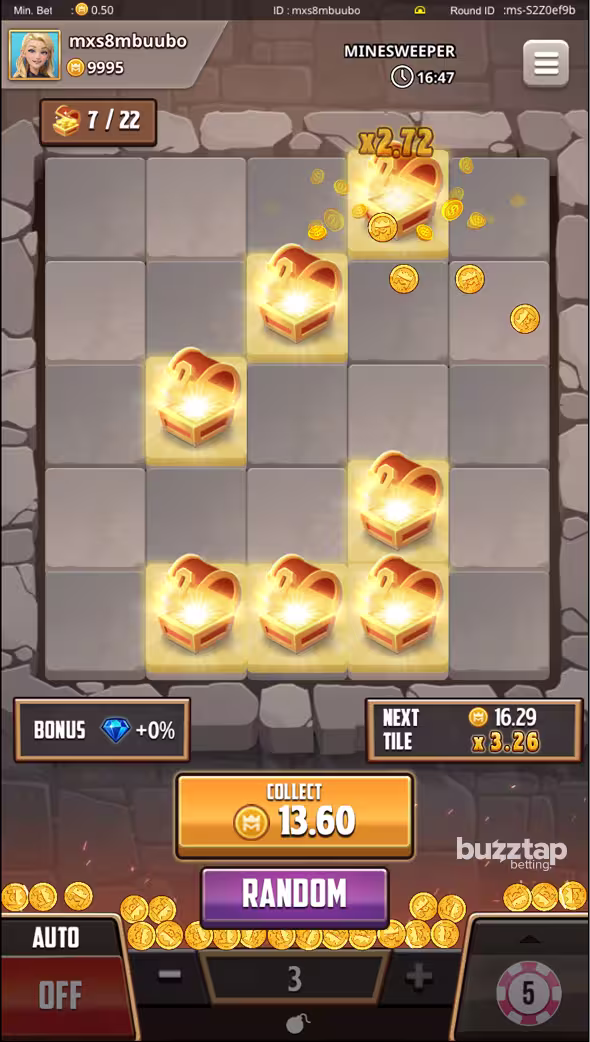 Minesweeper KingMidas mobile gameplay screenshot