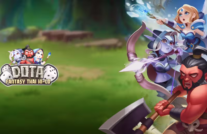 Dota Hi-Lo casino game logo