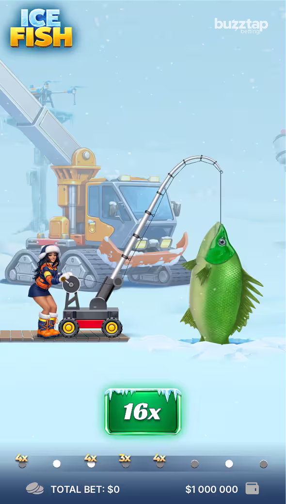 Ice Fish by InOut Games mobile gameplay screenshot massive win