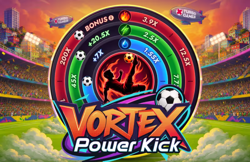 Vortex Power Kick Turbo Games logo