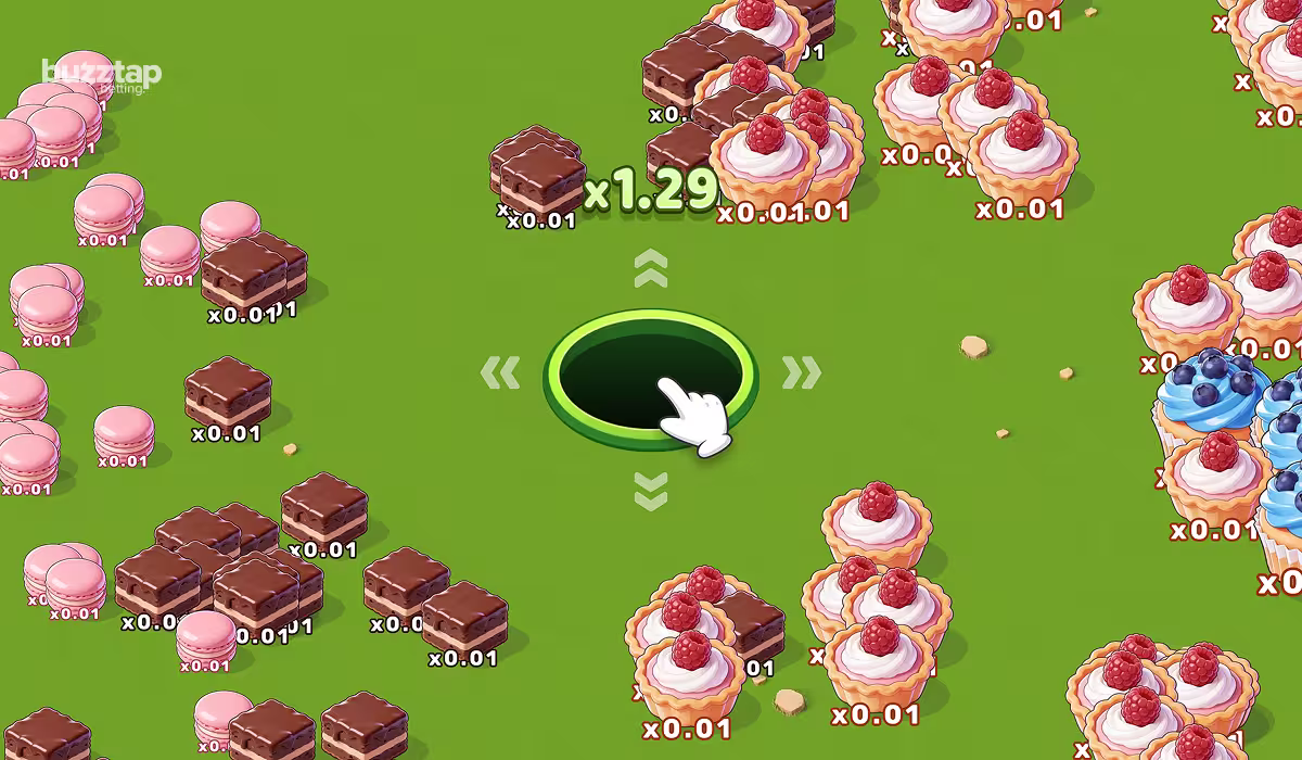 A gameplay screenshot of Candy Hole