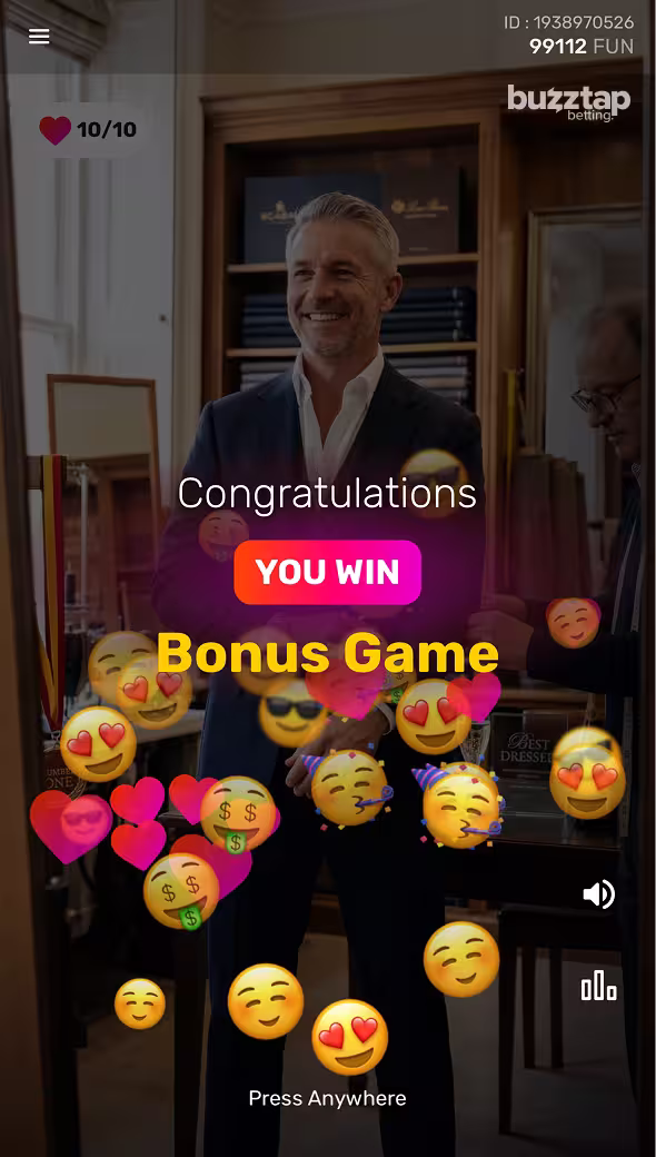 Instawin mobile gameplay screenshot bonus