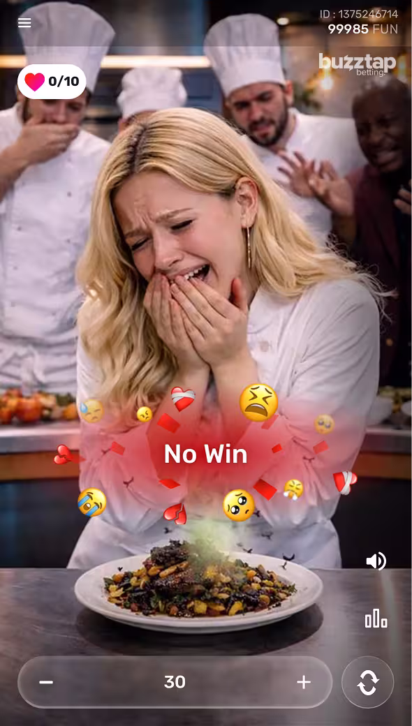 Instawin mobile gameplay screenshot loss
