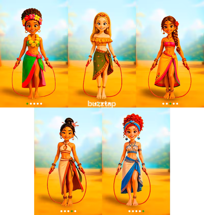 Rede Juu by PopOK Gaming character selections