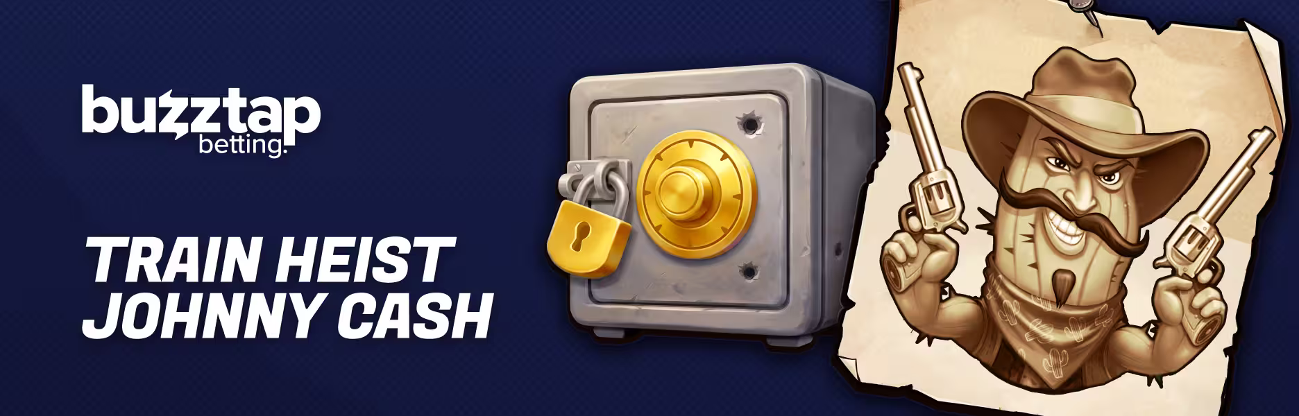 Johnny Cash Train Heist slot game banner