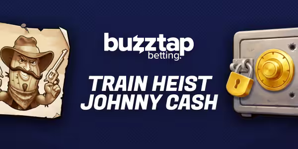 Johnny Cash Train Heist slot game banner