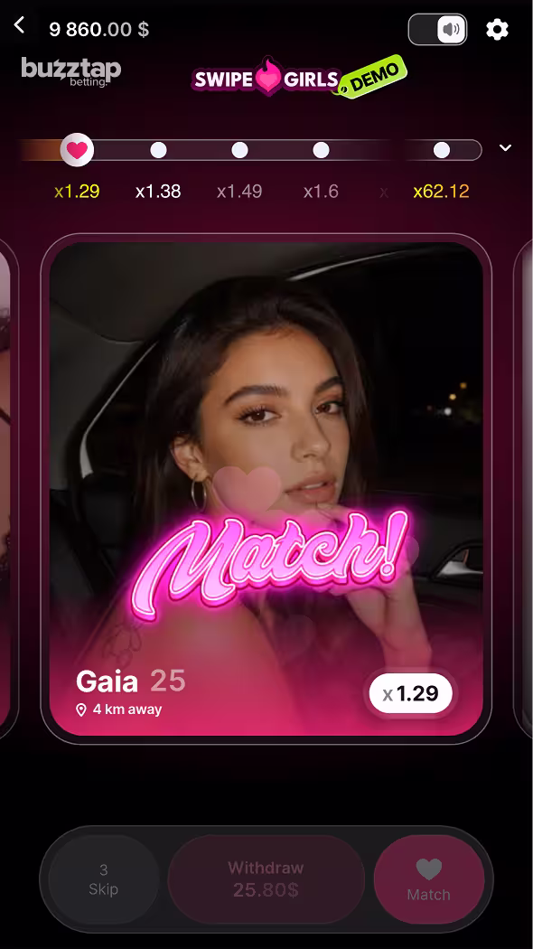 Swipe Girls mobile gameplay screenshot low difficulty win