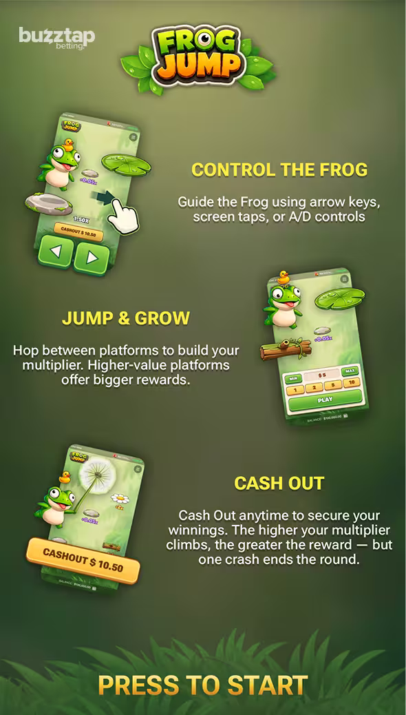 Frog Jump mobile gameplay preloader