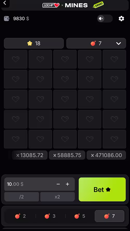 Mines mobile gameplay screenshot 3