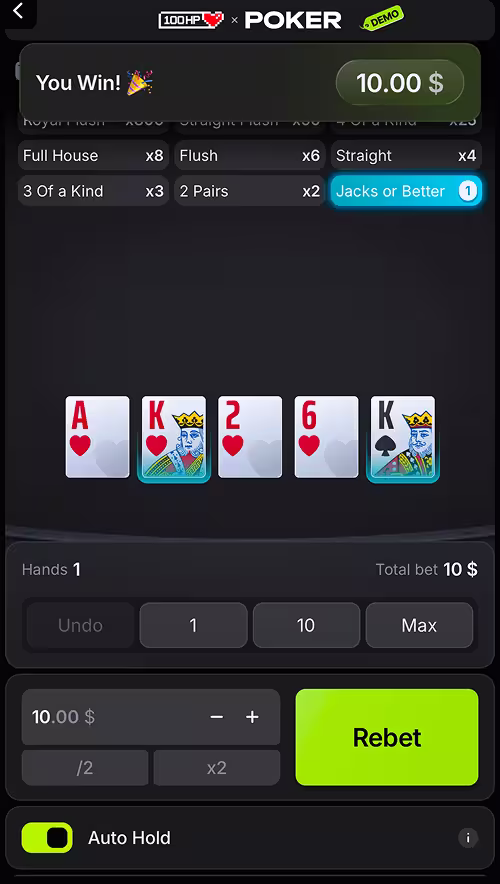 Poker mobile gameplay screenshot 2