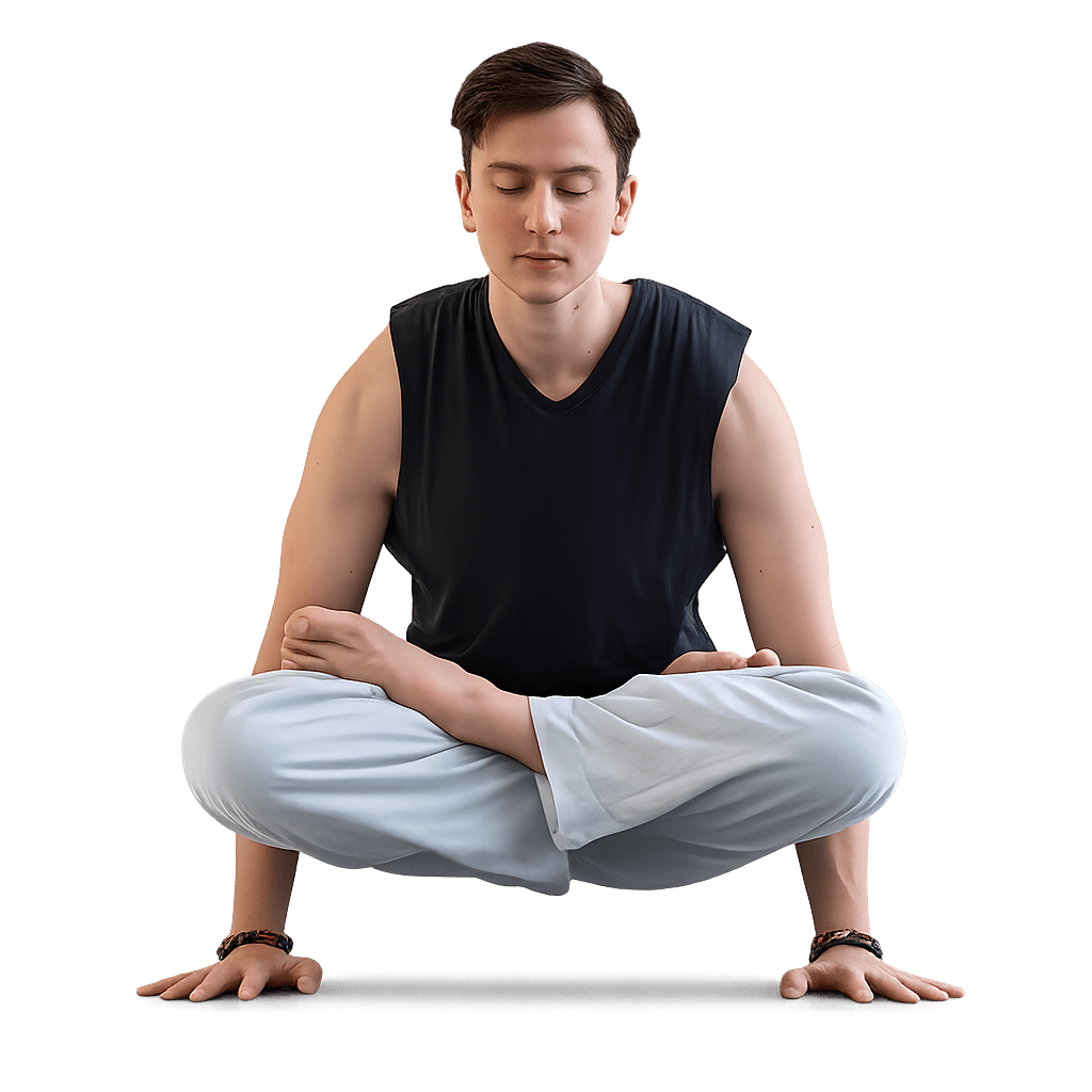 Person practicing yoga meditation representing balance, emotional wellbeing, and improved vitality for intimate health.