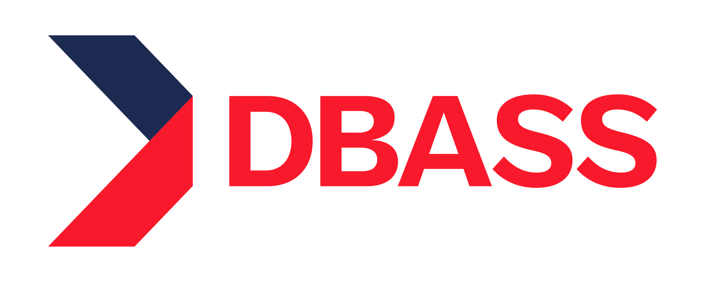 DBASS company logo with a two-tone geometric arrow pointing right and the word DBASS in bold red letters.