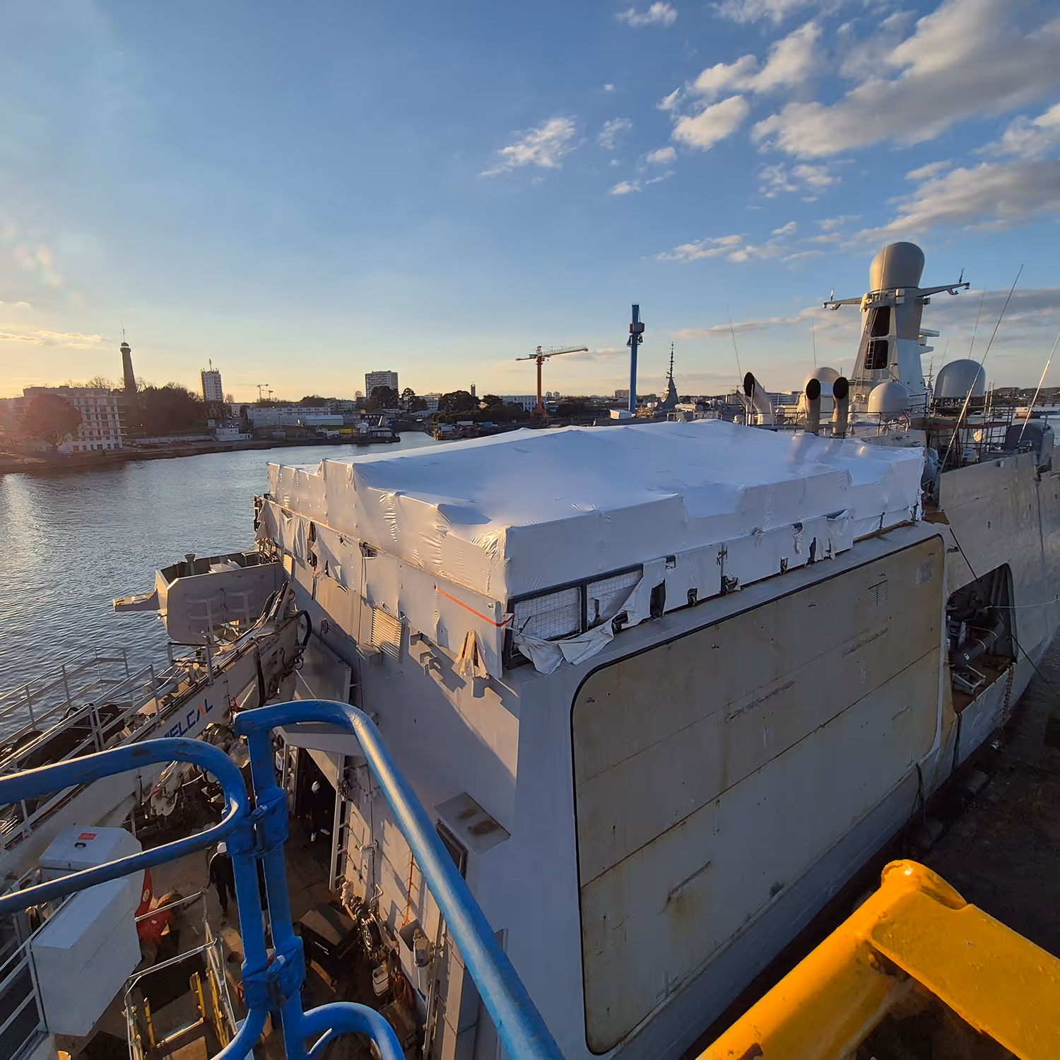 Protection de chantiers, thermobachage