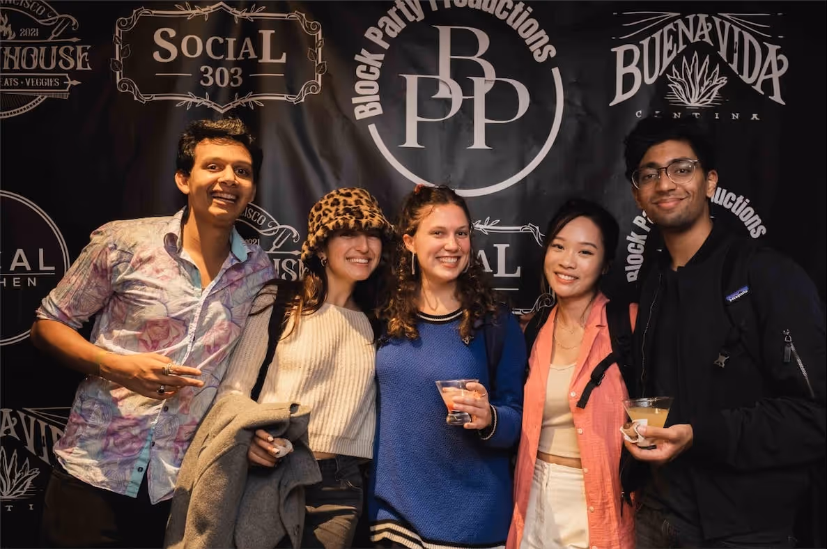 image of cocktail being prepared for a distillery