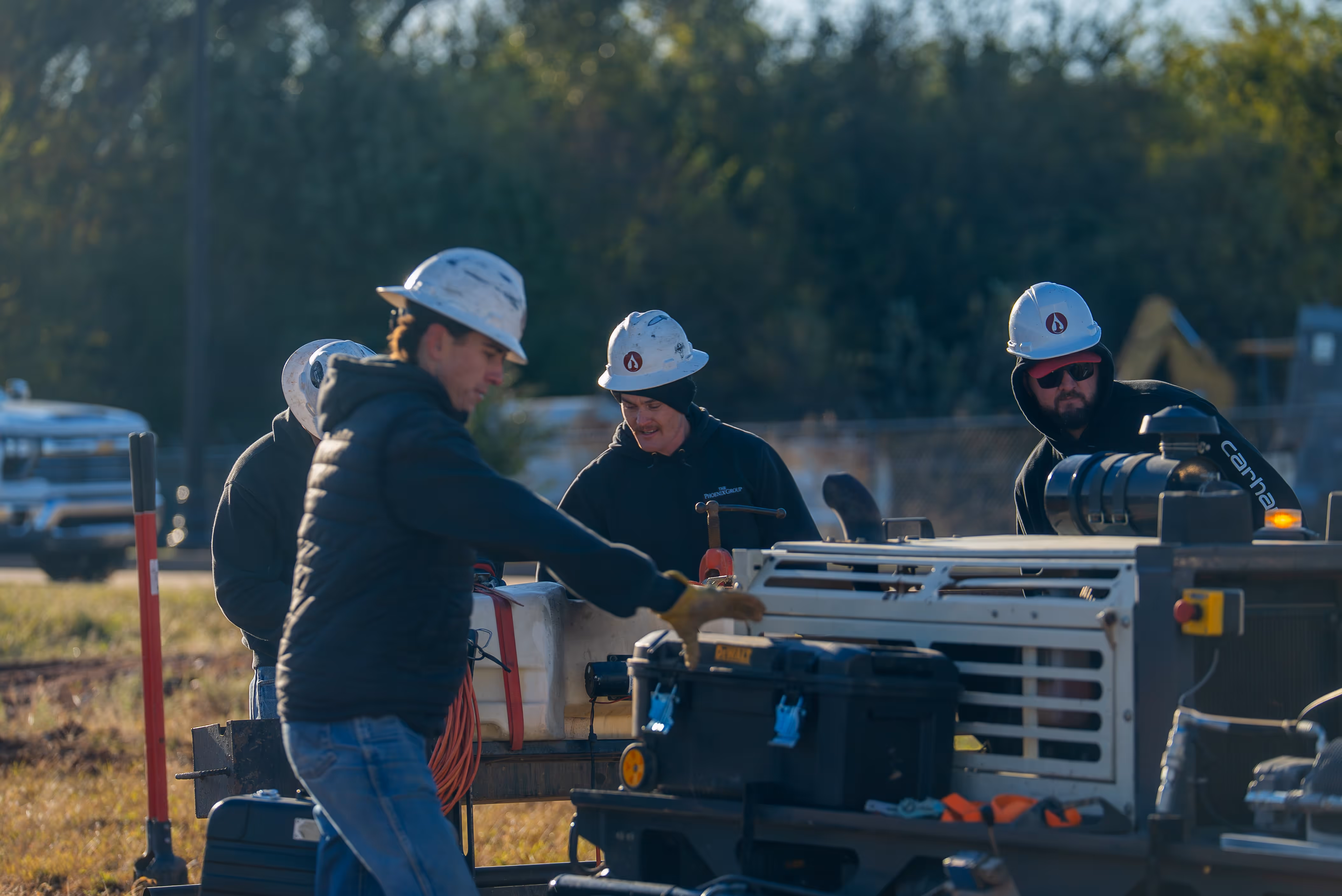 Soil and groundwater sampling during a Phase 2 environmental site inspection in Oklahoma