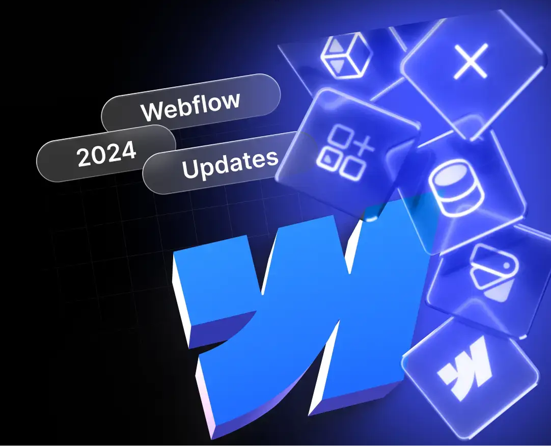 Interface de l'outil de no-code Webflow