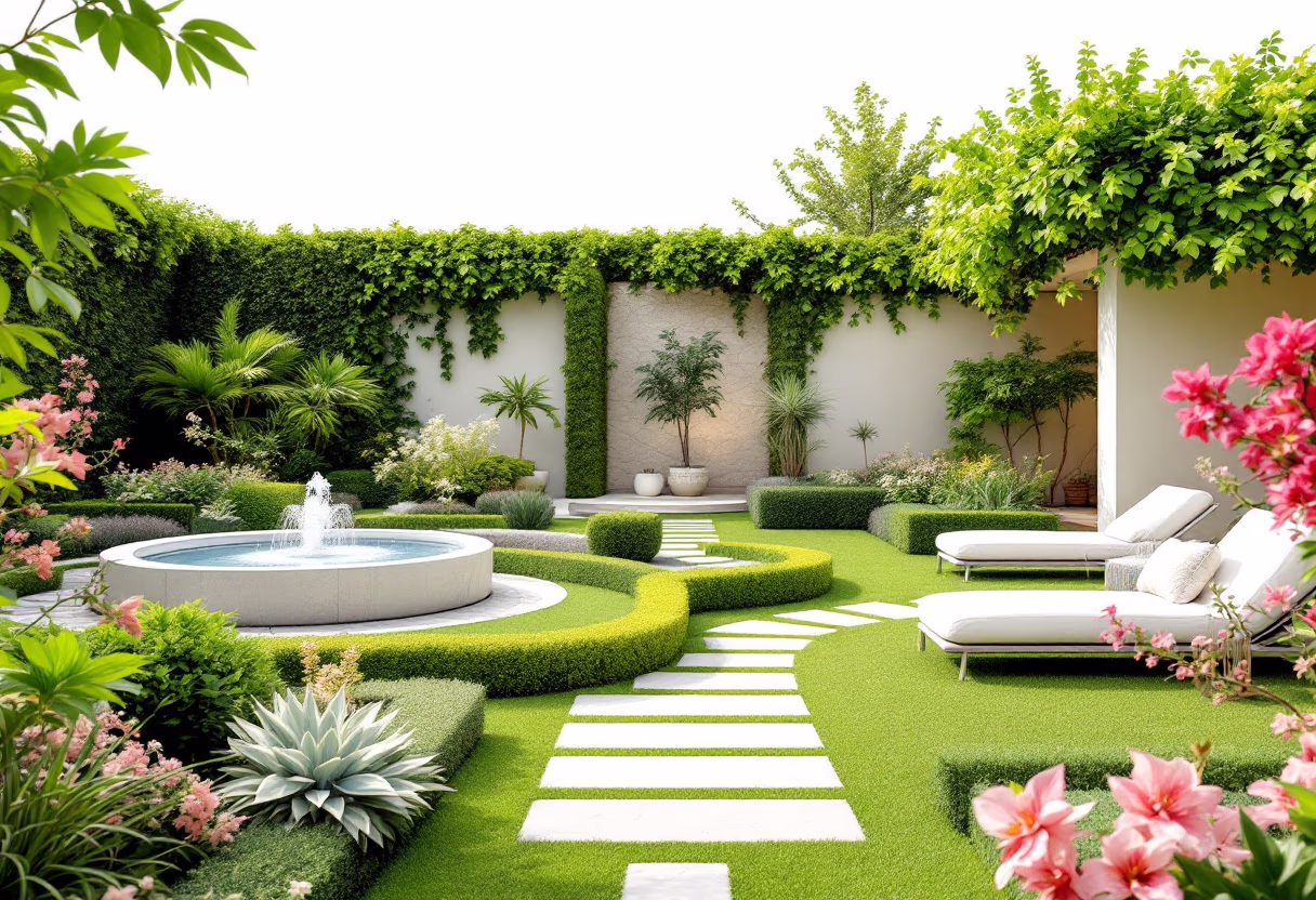 image of a beautifully landscaped garden (for a landscaping service) 2