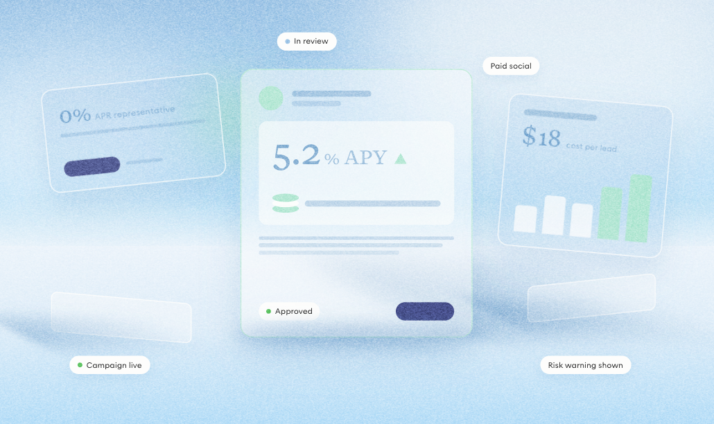 A blurry image of office workers with the title of this blog in bold on top - "AI in Compliance Review: Signal vs Hype"