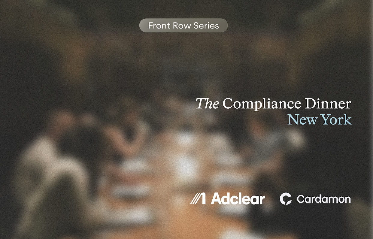 A blurry image of office workers with the title of this blog in bold on top - "AI in Compliance Review: Signal vs Hype"