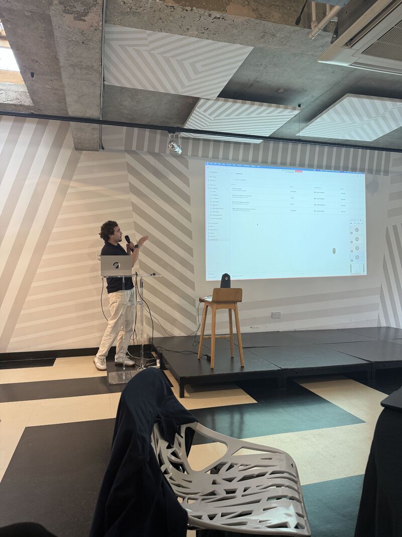 Joe Jordan, Adclear co-founder, delivering financial promotions compliance training to the marketing team at Allica Bank's offsite