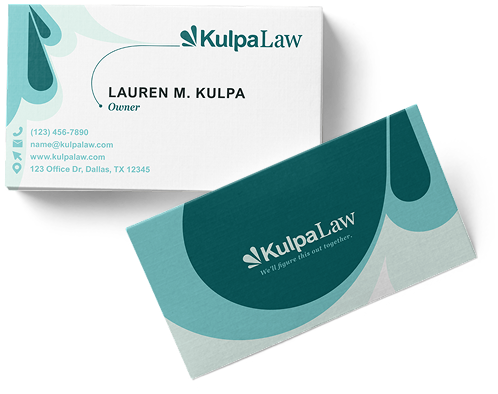Kulpa Law business card design