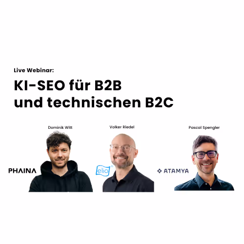 KI-SEO für B2B und technische B2C Unternehmen