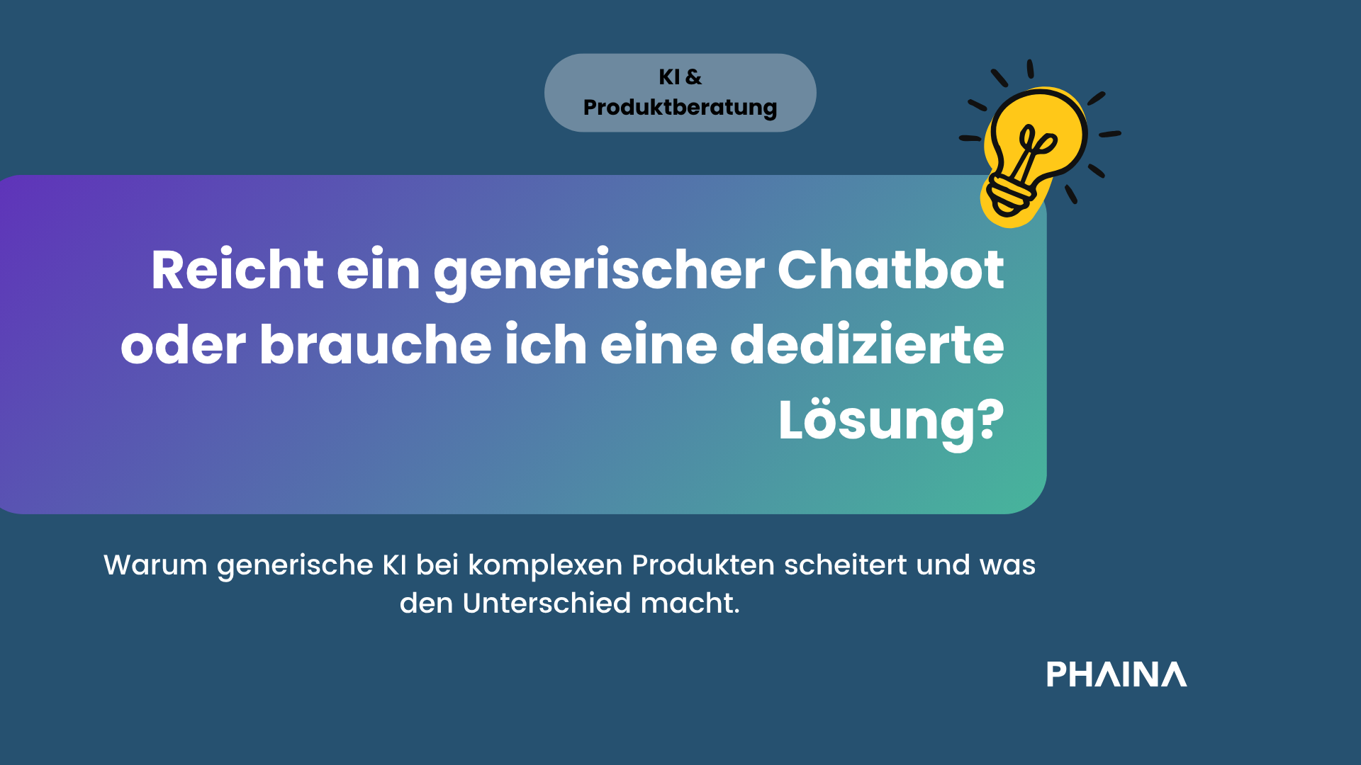 Chatbot vs. Produktberater: Wann reicht ein Chatbot nicht mehr?