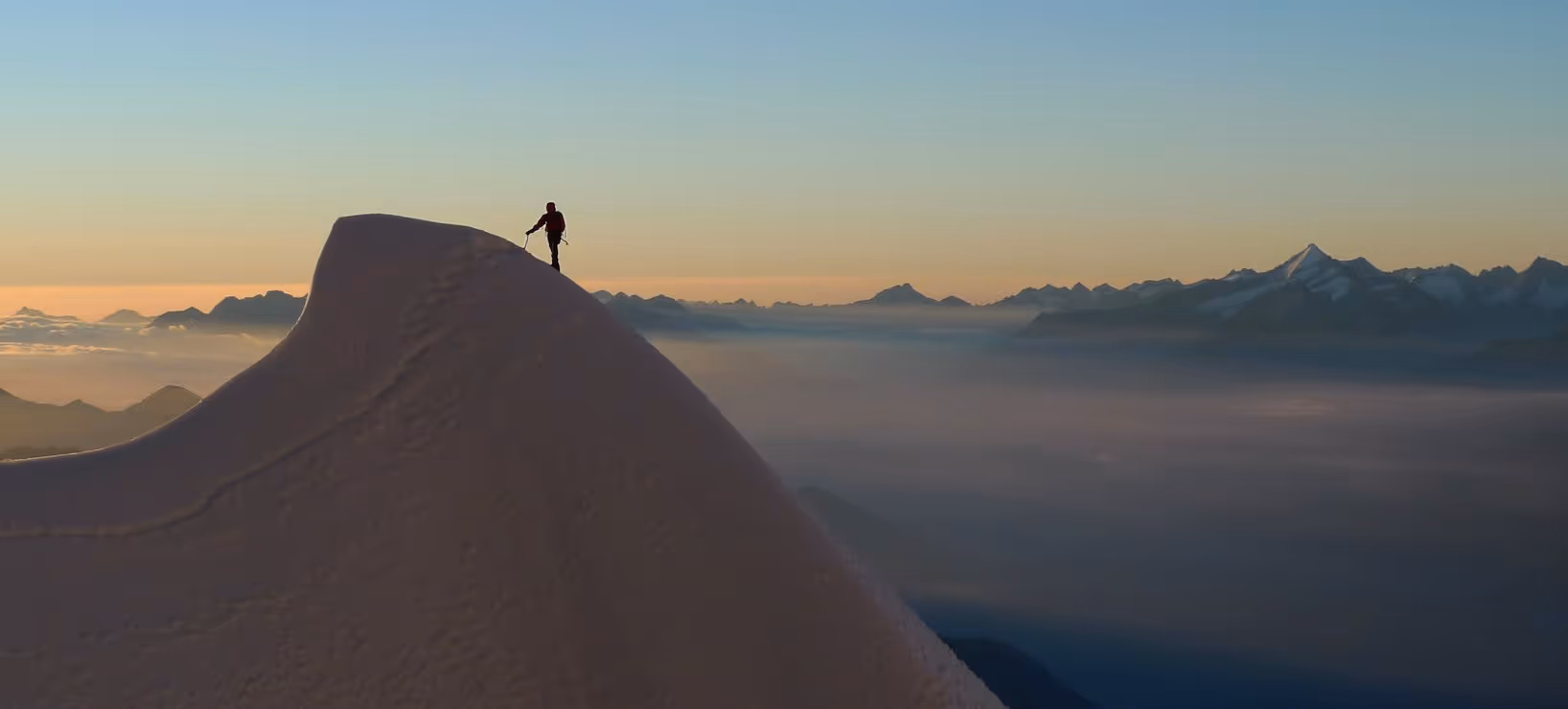 Ascending the Aiguille Verte with a guide
